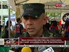 QRT: Mga bagong dating na evacuees sa Camp Aguinaldo na ipinoproseso