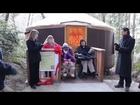 Campers cut the ribbon to our new Nature Learning Center