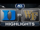 Duke vs Wake Forest | 2014 ACC Basketball Highlights