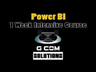 Power BI 1 Week Intensive Training Course
