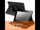 For Amazon Kindle Fire HD Leather Folio Case Cover/Charger/Stylus/Protector