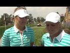 Solheim Cup - Caroline Hedwall and Anna Nordqvist on the Day 2 Morning Foursomes