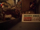 Merry Christmas LiveLeak - From Dual Perspectives from my LGB Train Around the Tree!
