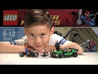 SPIDER-MAN: SPIDER-CYCLE CHASE - Lego Super Heroes Set 76004 Time-lapse Build, Review & Stop Motion