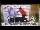 Mayor Rob Ford And Hulk Hogan Arm Wrestle