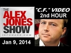 The Alex Jones Show(2nd HOUR-VIDEO Commercial Free) Thursday January 9 2014: News & Calls