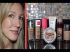 Best & Worst ~ Testing 7 Drugstore Foundations for Mature, Aging Skin