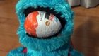 Cookie Monster Count' n Crunch opening Kinder Egg Surprises