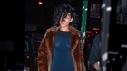 Rihanna Wears Transparent Blue Dress For Night Out