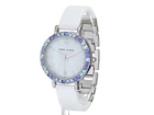 Anne Klein Women's AK 1443BLWT Blue Swarovski Crystal Watch